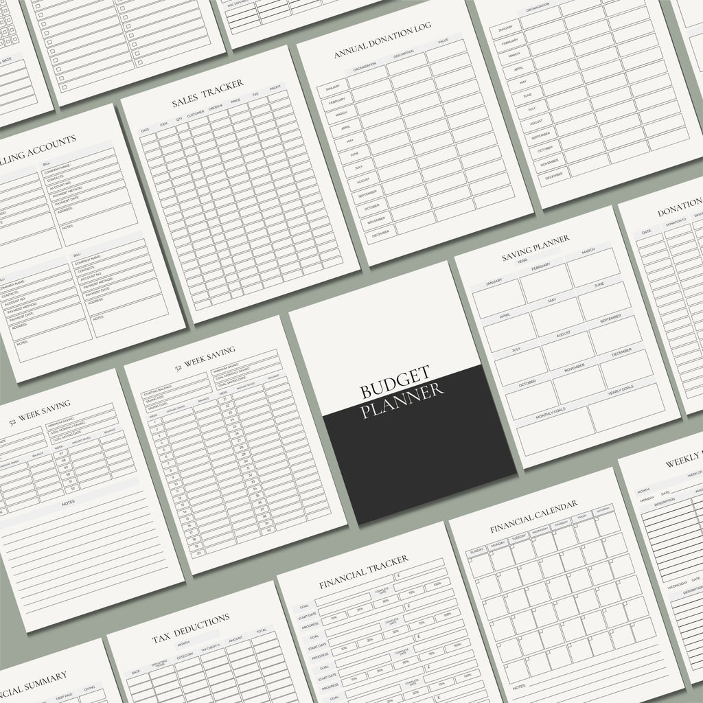 Ultimate Budget Planner Printable — 38-Page Financial Planner PDF