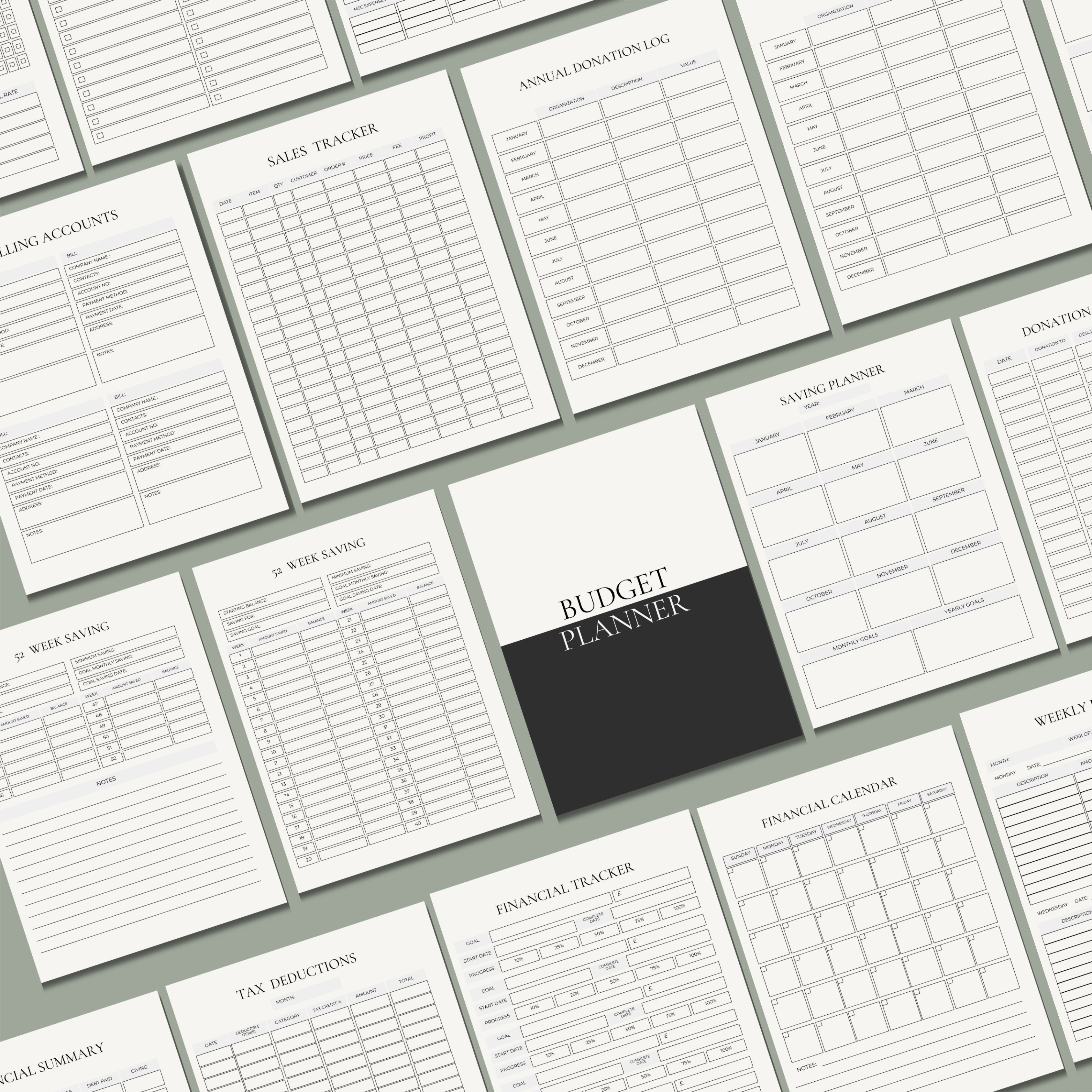Ultimate Budget Planner Printable — 38-Page Financial Planner PDF